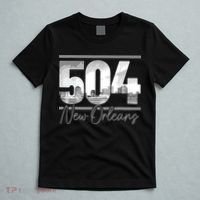 New Orleans 504 Area Code Skyline Louisiana Vintage T-Shirt thumb 5