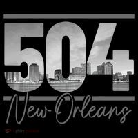 New Orleans 504 Area Code Skyline Louisiana Hoodie thumb 7