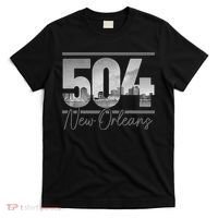 New Orleans 504 Area Code Skyline Louisiana T-Shirt thumb 0