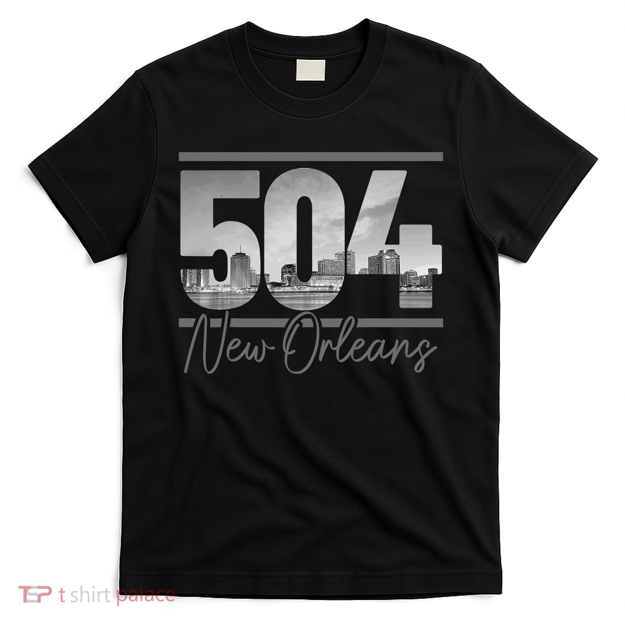 New Orleans 504 Area Code Skyline Louisiana T-Shirt
