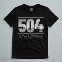 New Orleans 504 Area Code Skyline Louisiana T-Shirt thumb 5