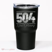 New Orleans 504 Area Code Skyline Louisiana Tumbler thumb 0