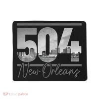 New Orleans 504 Area Code Skyline Louisiana Mousepad thumb 0