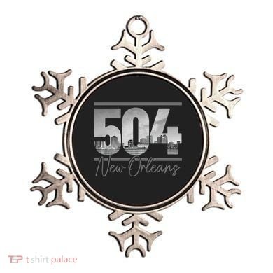 New Orleans 504 Area Code Skyline Louisiana Ornament