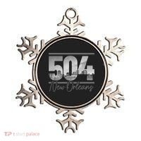 New Orleans 504 Area Code Skyline Louisiana Ornament thumb 0