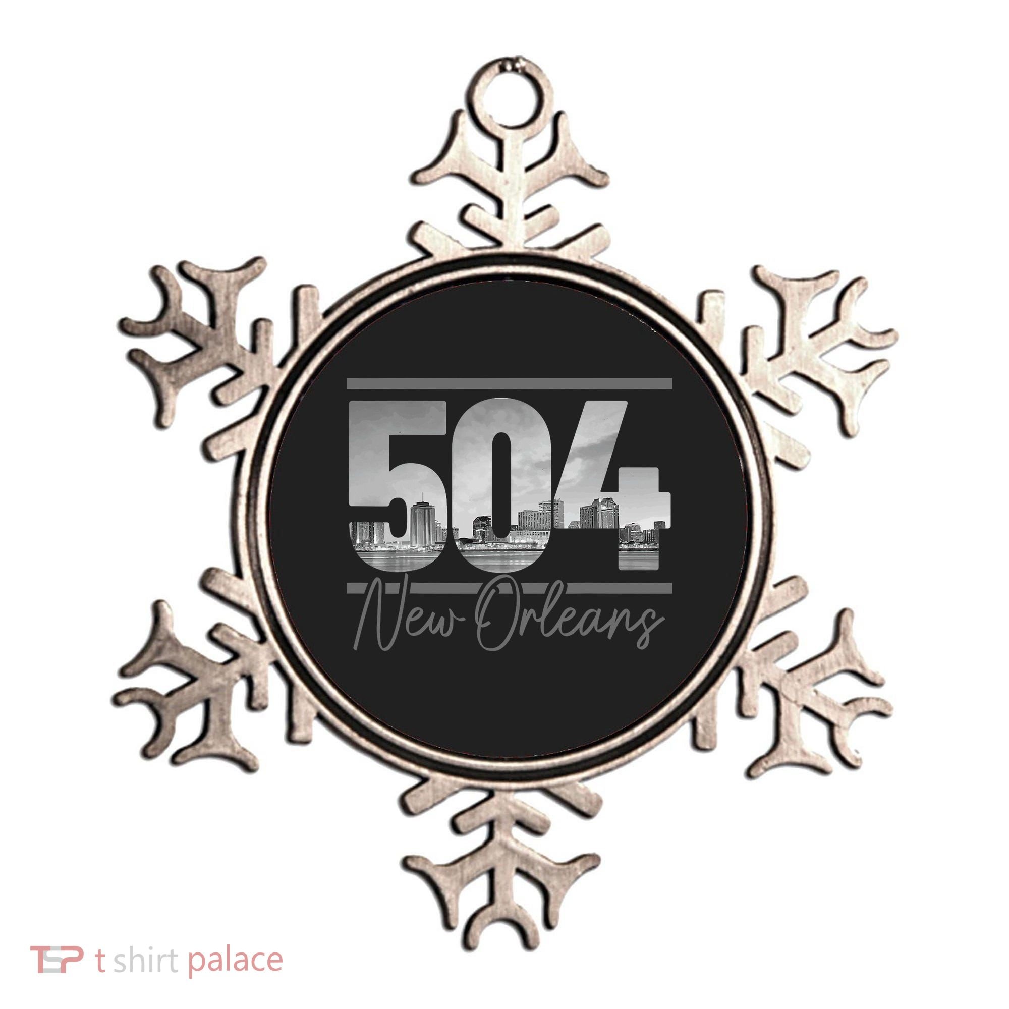 New Orleans 504 Area Code Skyline Louisiana Ornament
