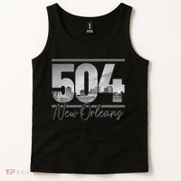 New Orleans 504 Area Code Skyline Louisiana Tank Top thumb 2