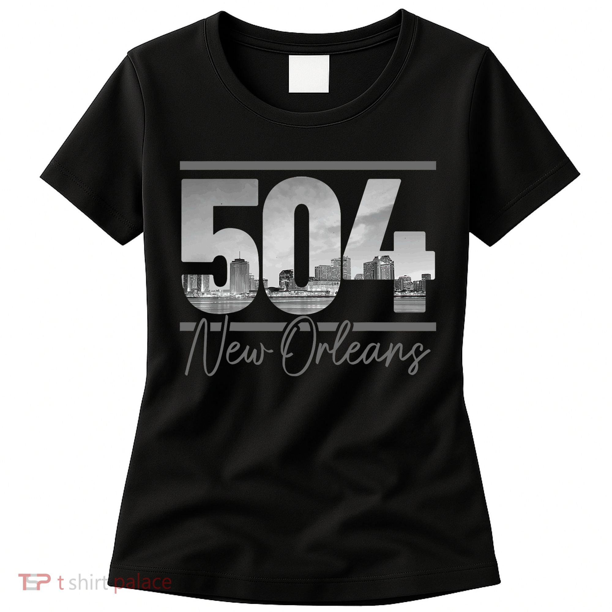 New Orleans 504 Area Code Skyline Louisiana Women's T-Shirt