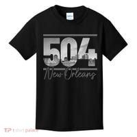 New Orleans 504 Area Code Skyline Louisiana Kids T-Shirt thumb 0