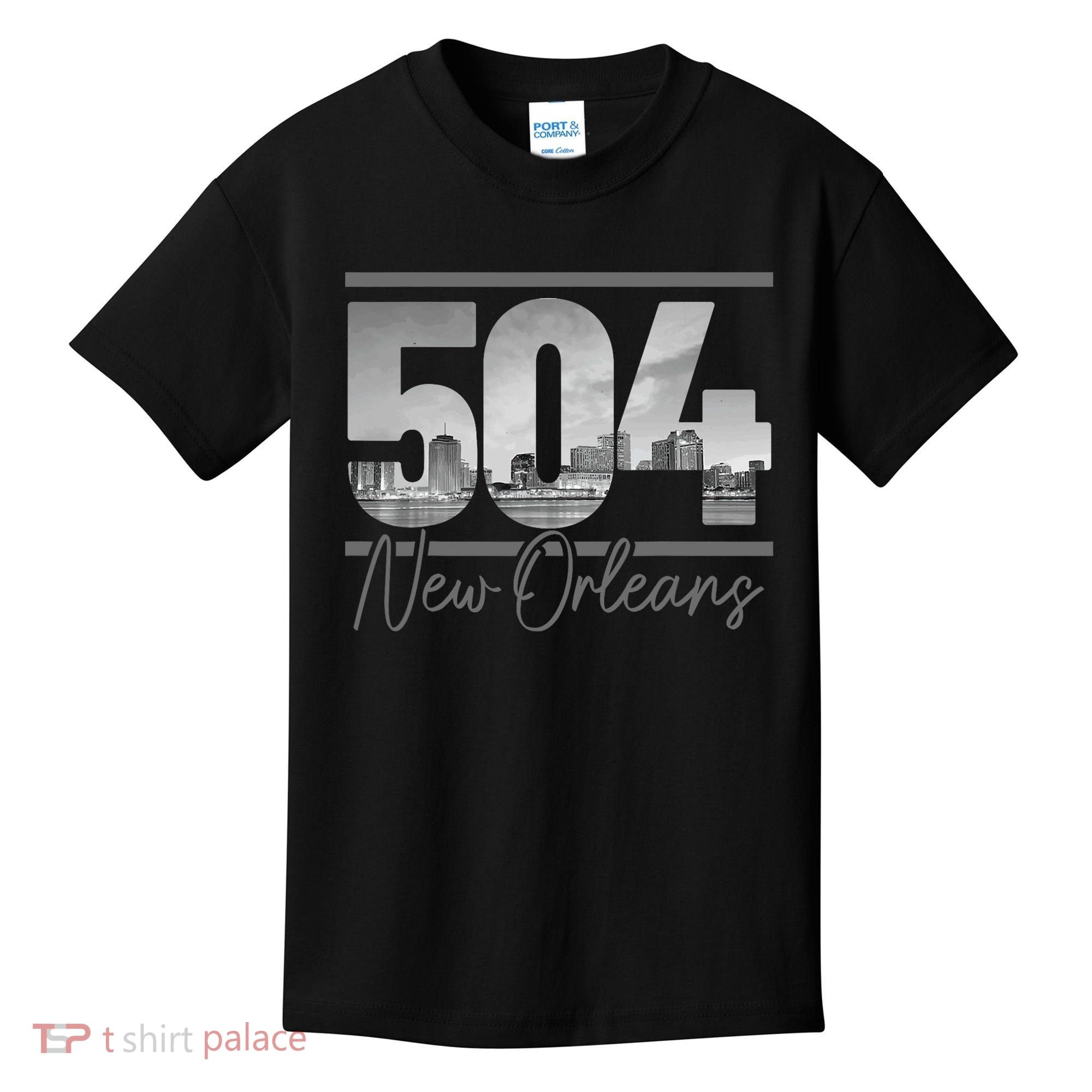 New Orleans 504 Area Code Skyline Louisiana Kids T-Shirt