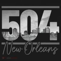 New Orleans 504 Area Code Skyline Louisiana Kids T-Shirt thumb 4
