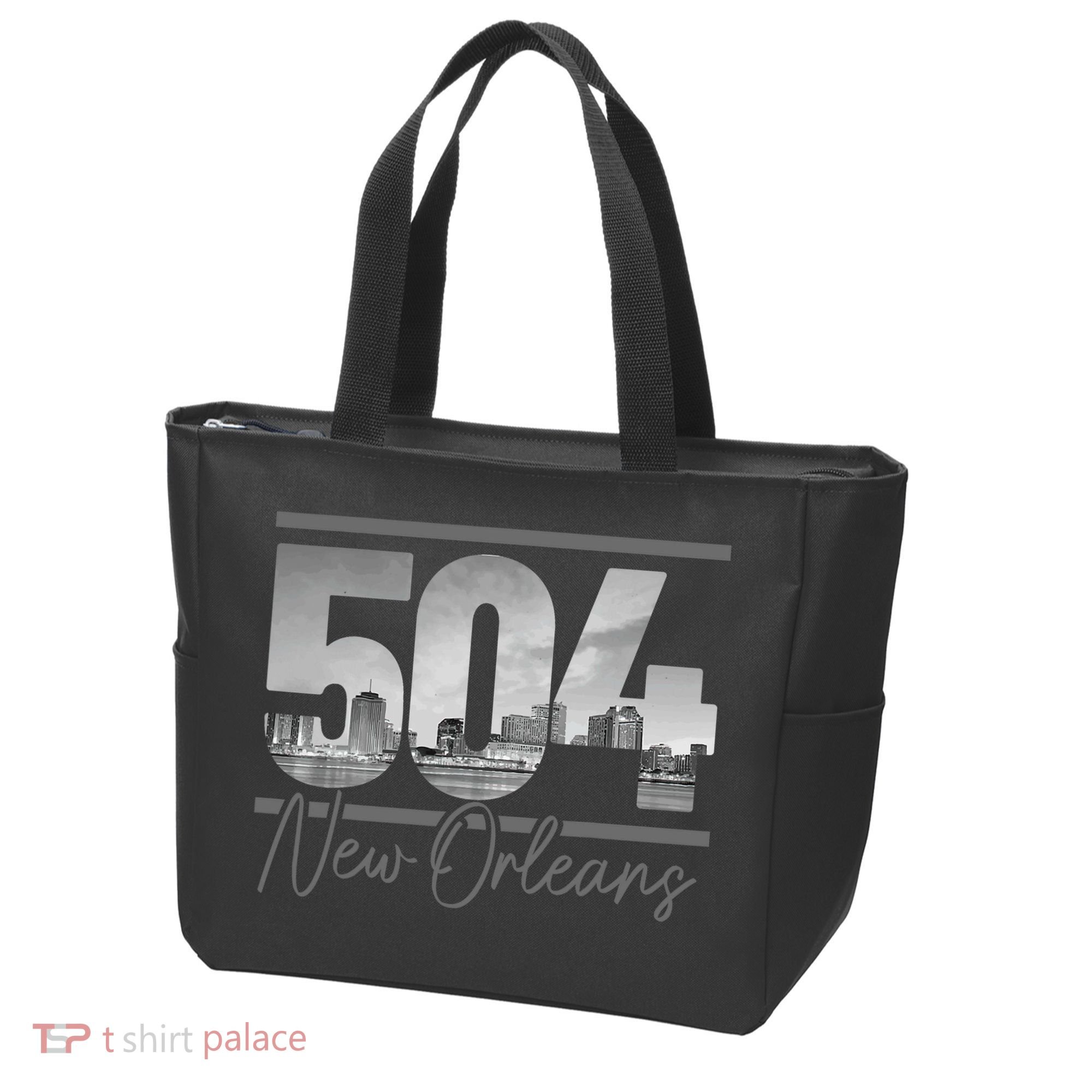 New Orleans 504 Area Code Skyline Louisiana Tote Bag