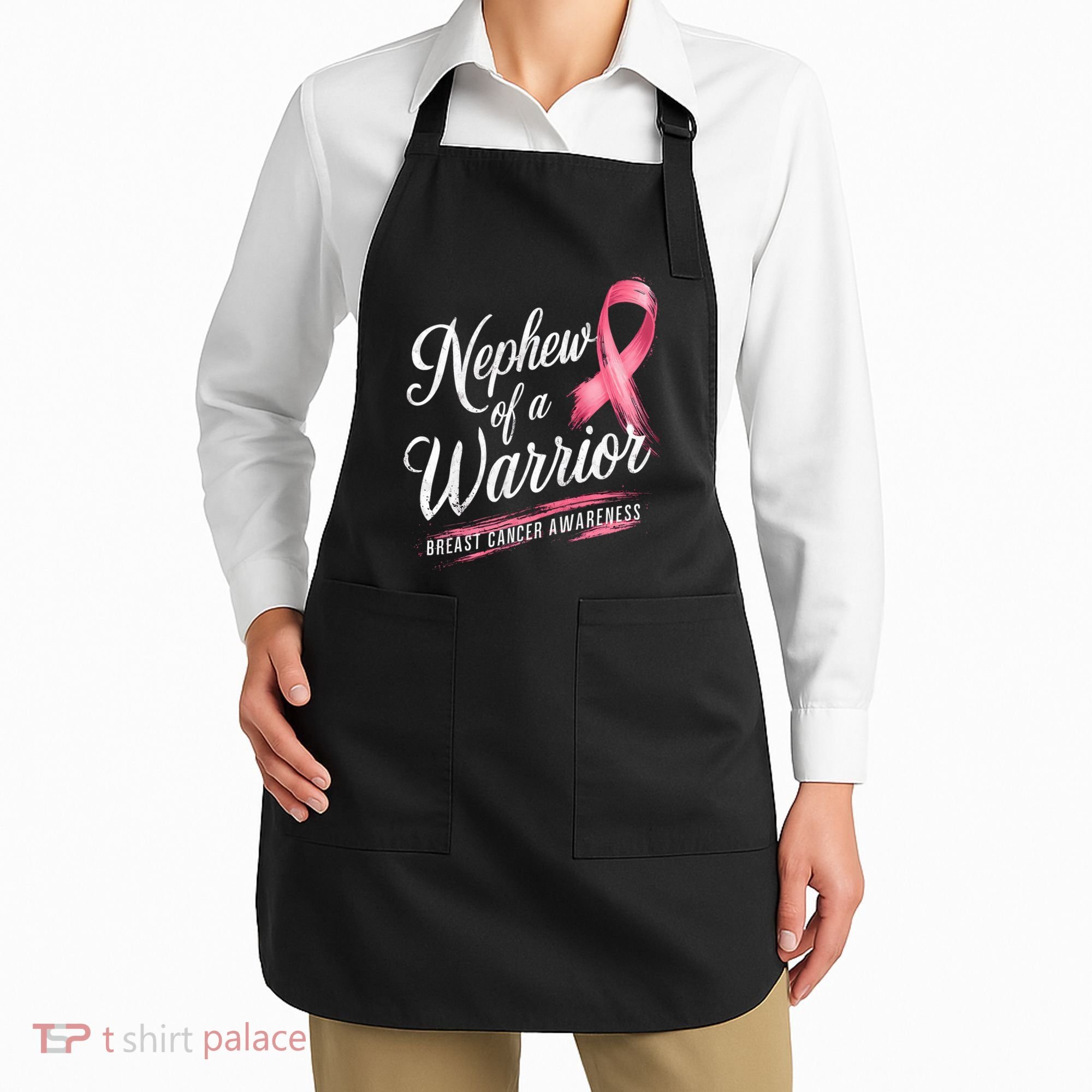 Nephew Of A Warrior Breast Cancer Awareness Apron