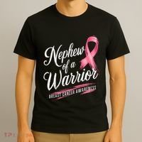 Nephew Of A Warrior Breast Cancer Awareness T-Shirt thumb 3