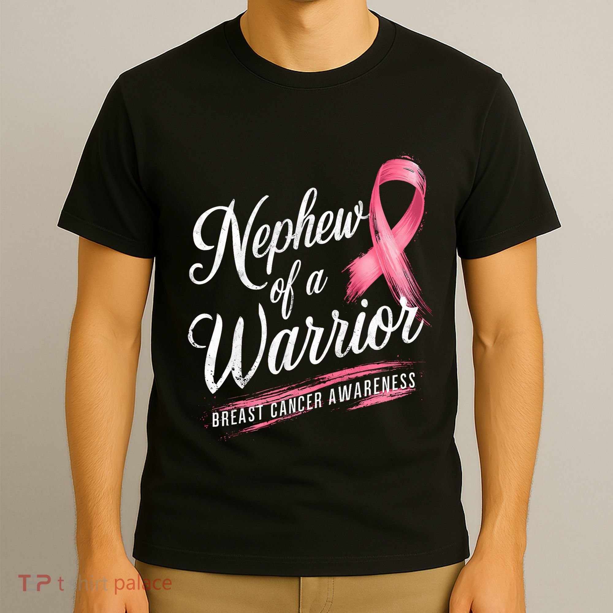 Nephew Of A Warrior Breast Cancer Awareness T-Shirt