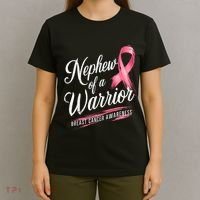 Nephew Of A Warrior Breast Cancer Awareness T-Shirt thumb 4