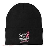 Nephew Of A Warrior Breast Cancer Awareness Beanie thumb 0