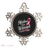 Nephew Of A Warrior Breast Cancer Awareness Ornament thumb 0
