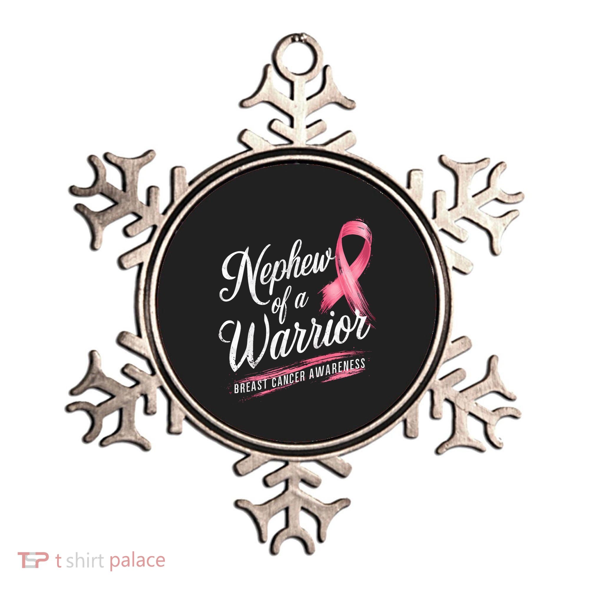Nephew Of A Warrior Breast Cancer Awareness Ornament