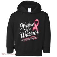 Nephew Of A Warrior Breast Cancer Awareness Toddler Hoodie thumb 0