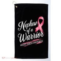 Nephew Of A Warrior Breast Cancer Awareness Golf Towel thumb 0