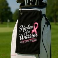 Nephew Of A Warrior Breast Cancer Awareness Golf Towel thumb 2