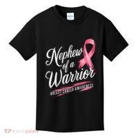 Nephew Of A Warrior Breast Cancer Awareness Kids T-Shirt thumb 0