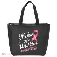 Nephew Of A Warrior Breast Cancer Awareness Tote Bag thumb 0