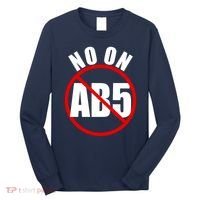 No On AB5 California Truckers Protest Long Sleeve Shirt thumb 0