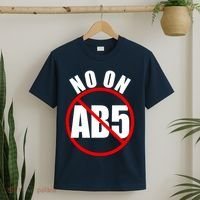 No On AB5 California Truckers Protest T-Shirt thumb 2