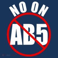 No On AB5 California Truckers Protest Pajama Set thumb 2
