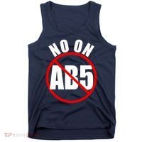 No On AB5 California Truckers Protest Tank Top thumb 0