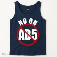 No On AB5 California Truckers Protest Tank Top thumb 2