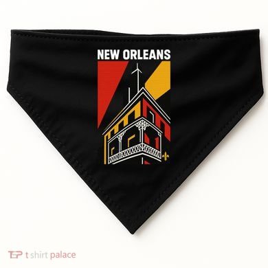 New Orleans Art Deco USA-Made Doggie Bandana