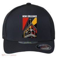 New Orleans Art Deco Flexfit Unipanel Trucker Cap thumb 0