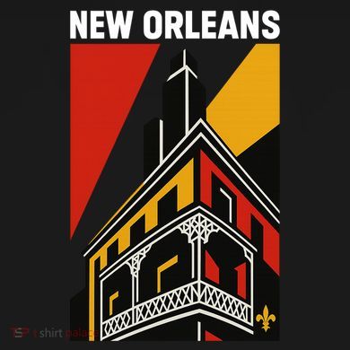 New Orleans Art Deco Tall Long Sleeve Shirt