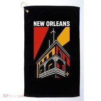 New Orleans Art Deco Golf Towel thumb 0