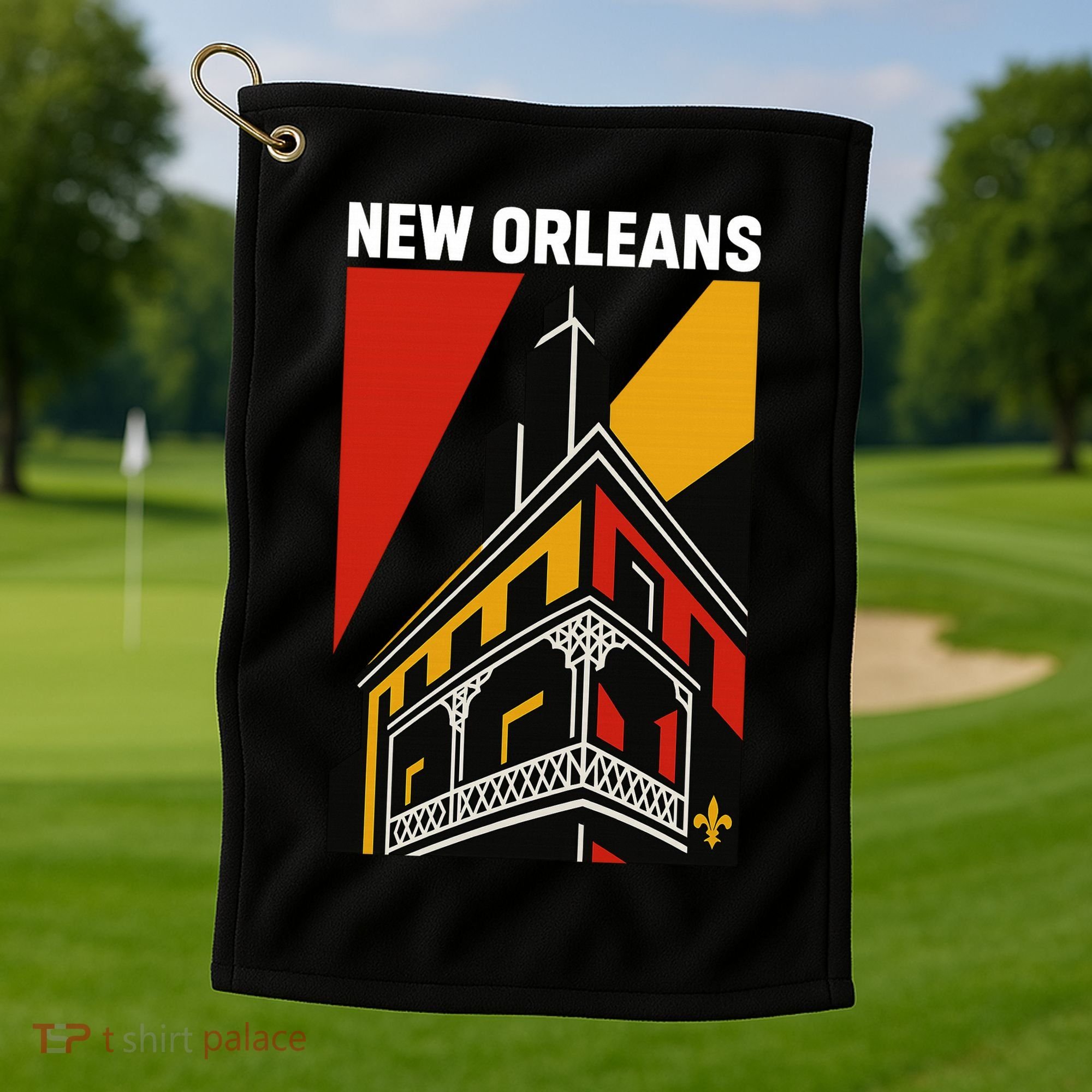 New Orleans Art Deco Golf Towel