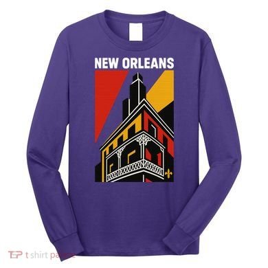 New Orleans Art Deco Long Sleeve Shirt