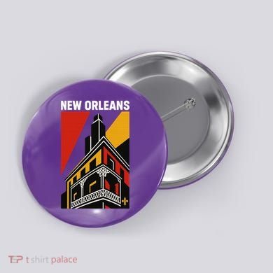 New Orleans Art Deco Button