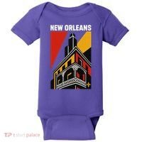 New Orleans Art Deco Baby Bodysuit thumb 0