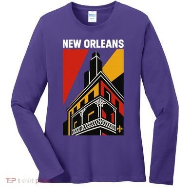 New Orleans Art Deco Women's Long Sleeve Shirt