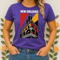 New Orleans Art Deco Women's T-Shirt thumb 2