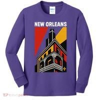 New Orleans Art Deco Kids Long Sleeve Shirt thumb 0