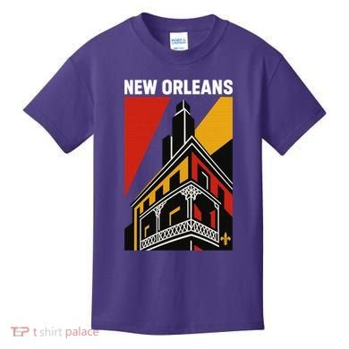 New Orleans Art Deco Kids T-Shirt