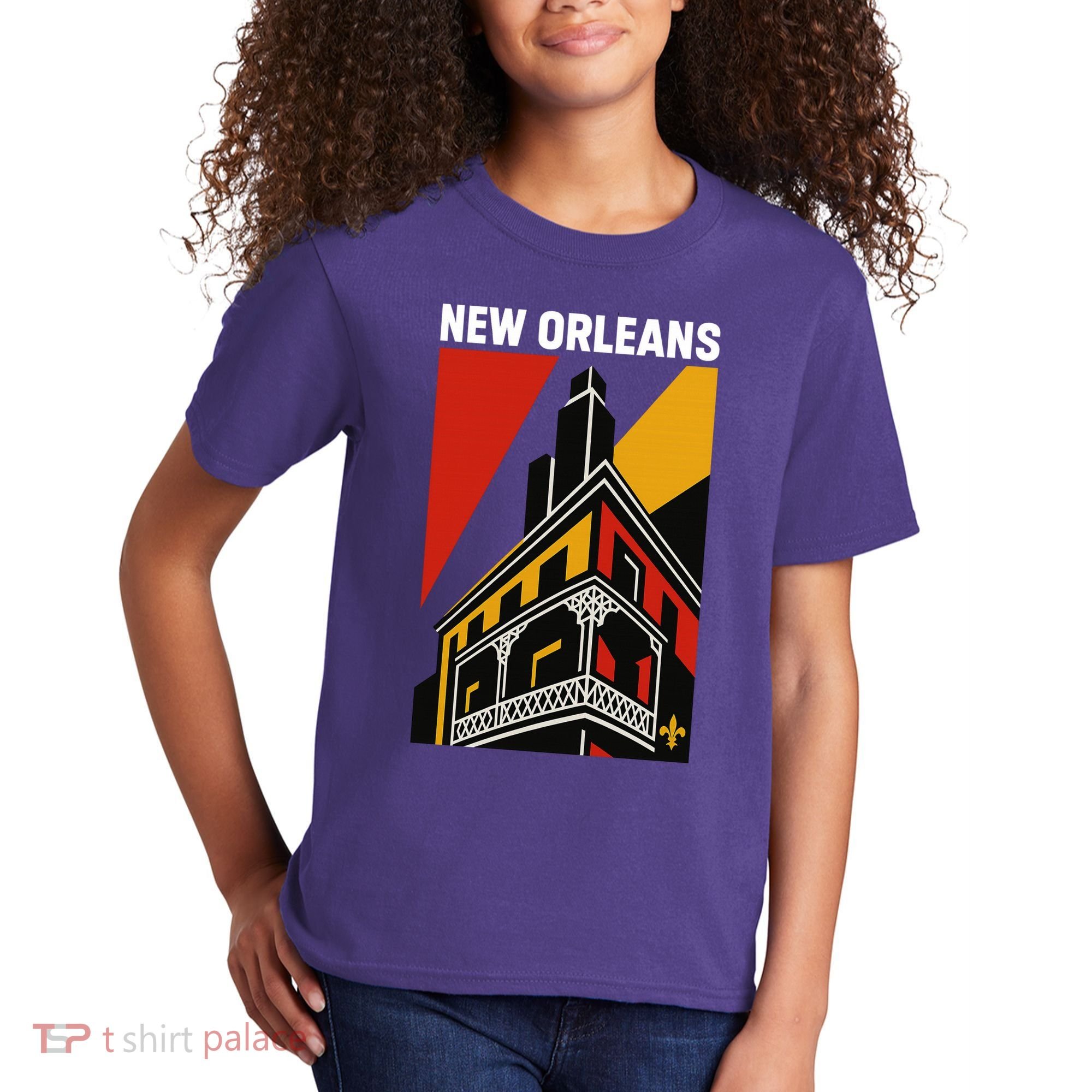 New Orleans Art Deco Kids T-Shirt