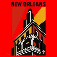 New Orleans Art Deco Santa Hat thumb 1