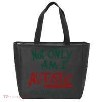 Not Only Am I Autistic I’M Italian Too Tote Bag thumb 0