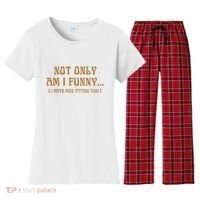 Not Only Am I Funny I Have Nice Titties Too Women's Flannel Pajama Set thumb 0