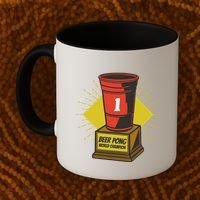 Number One Beer Pong Champion Coffee Mug thumb 2